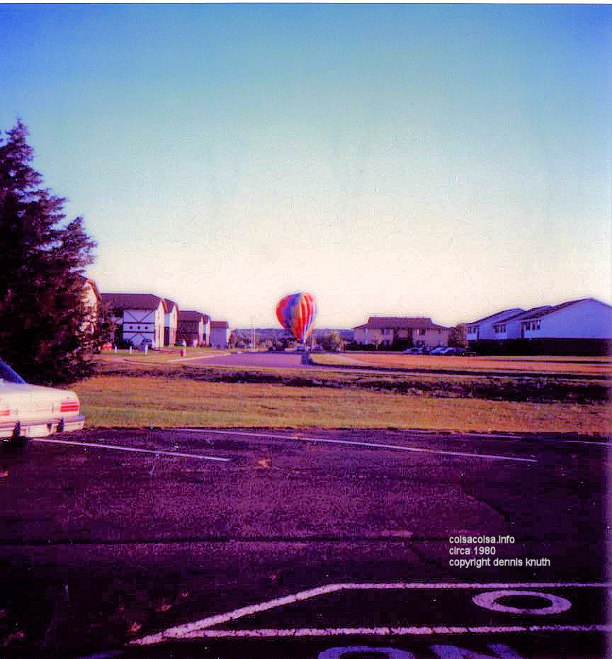 Hot Air Balloon inflating near Bellinger Fields
