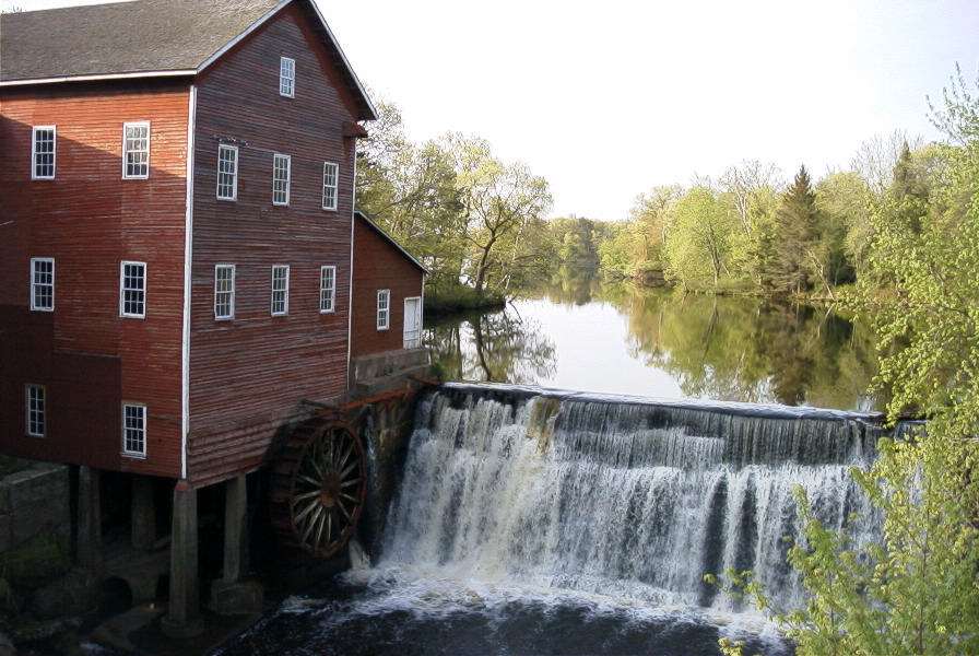 Augusta Wi Dells Mill and Dam during Springtime