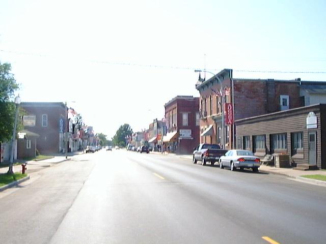 Augusta Wisconsin on a hot summers day