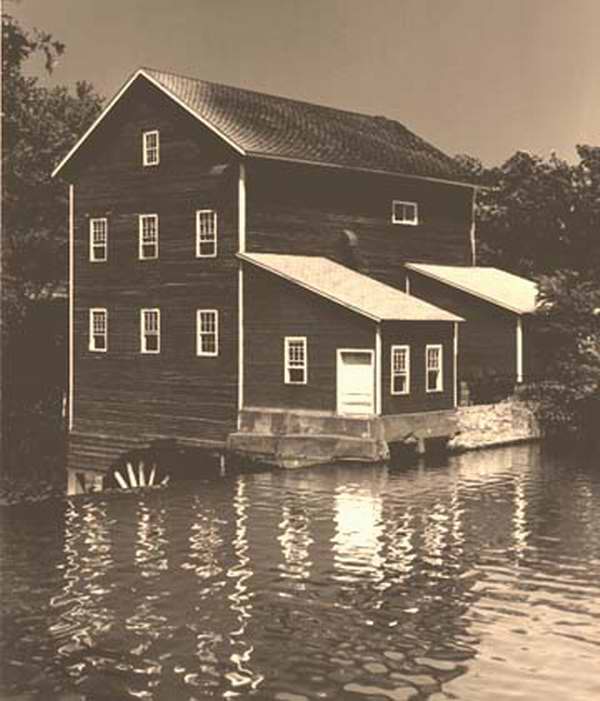 The Dells Mill from the Dells Pond looks like a Doll House