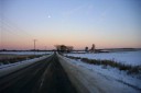 Thumb Winter Moonrise over a Wisconsin Farm  Winter Scene