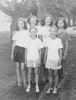 The Augusta Wisconsin Grams kids in 1936