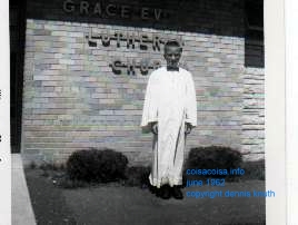 Dennis at Grace Lutheran Chruch in Augusta Wisconsin