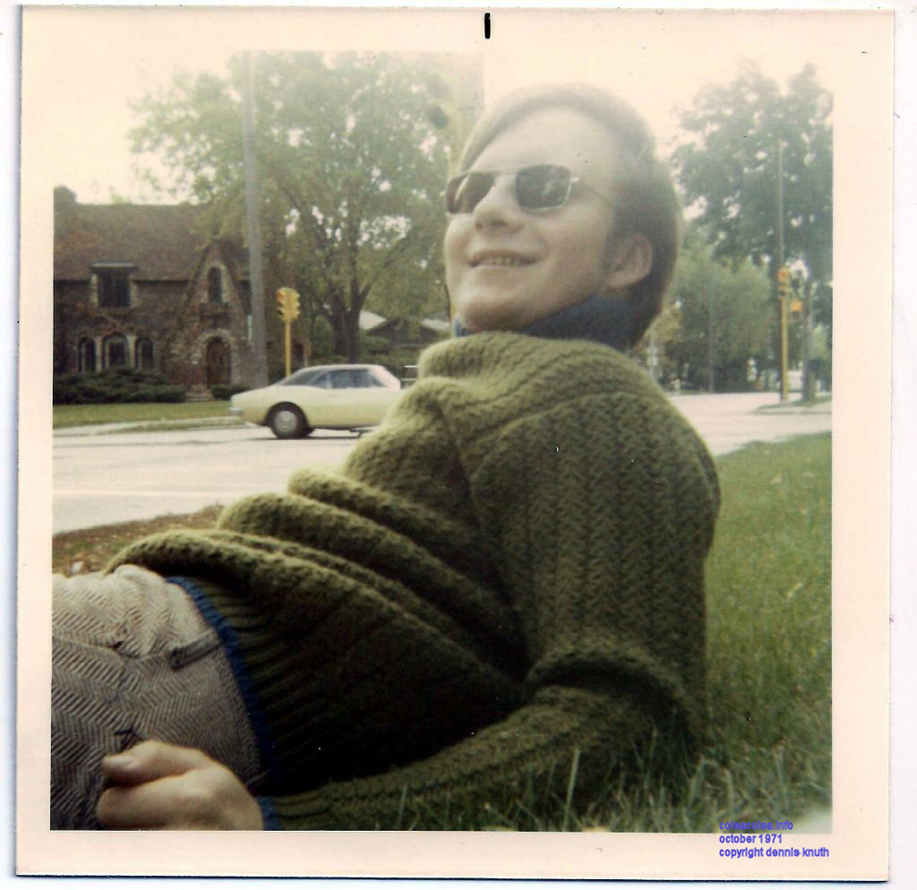 Dennis Knuth 1971 in Herring Bone pants