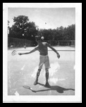 Wayne Keller playing tennis with Dennis