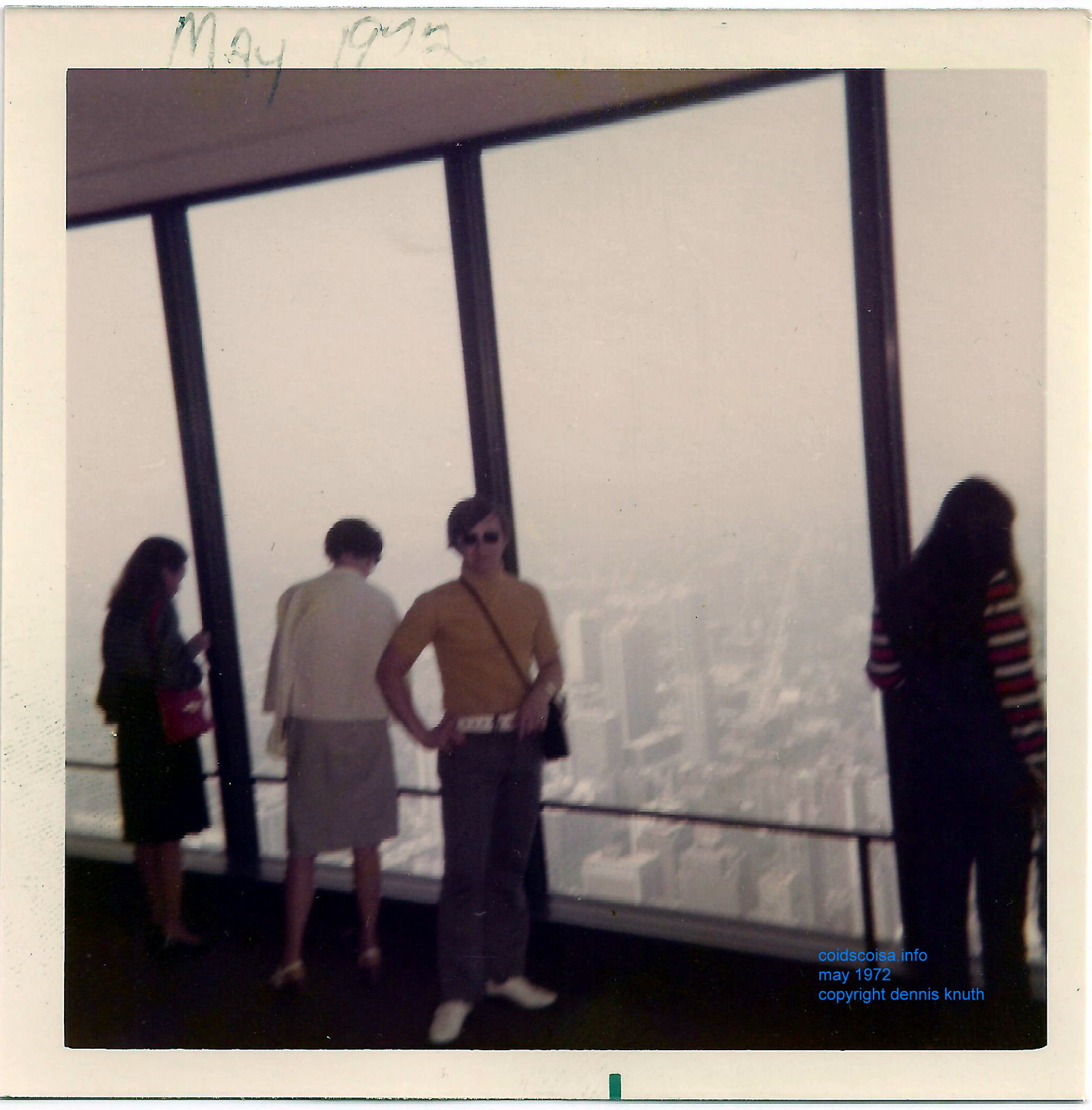 Dennis Knuth at the Hancock Tower in Chicago in May