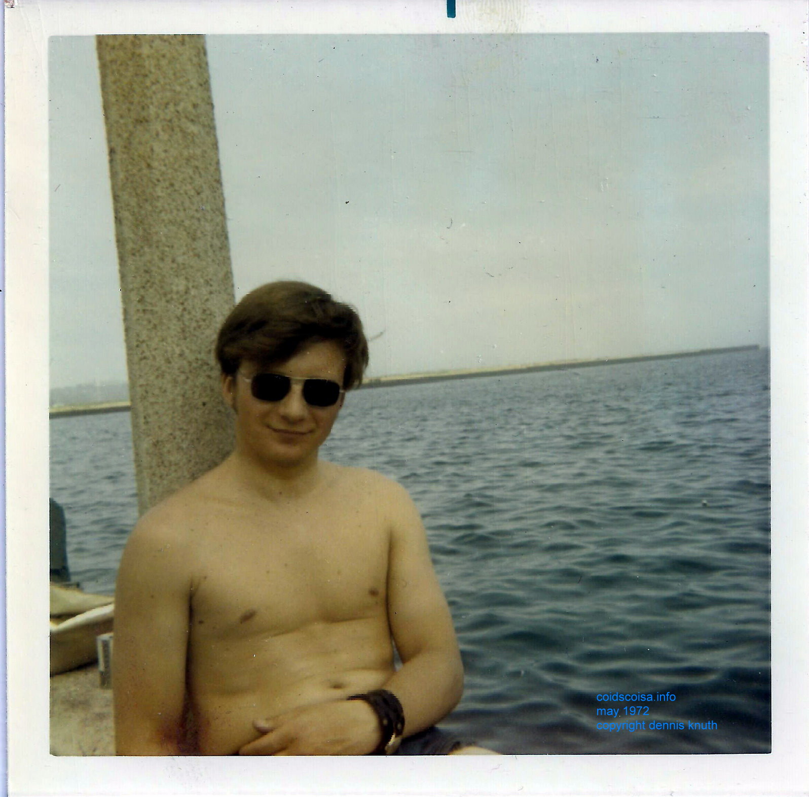 Dennis Knuth Shirtless on Lake Michigan