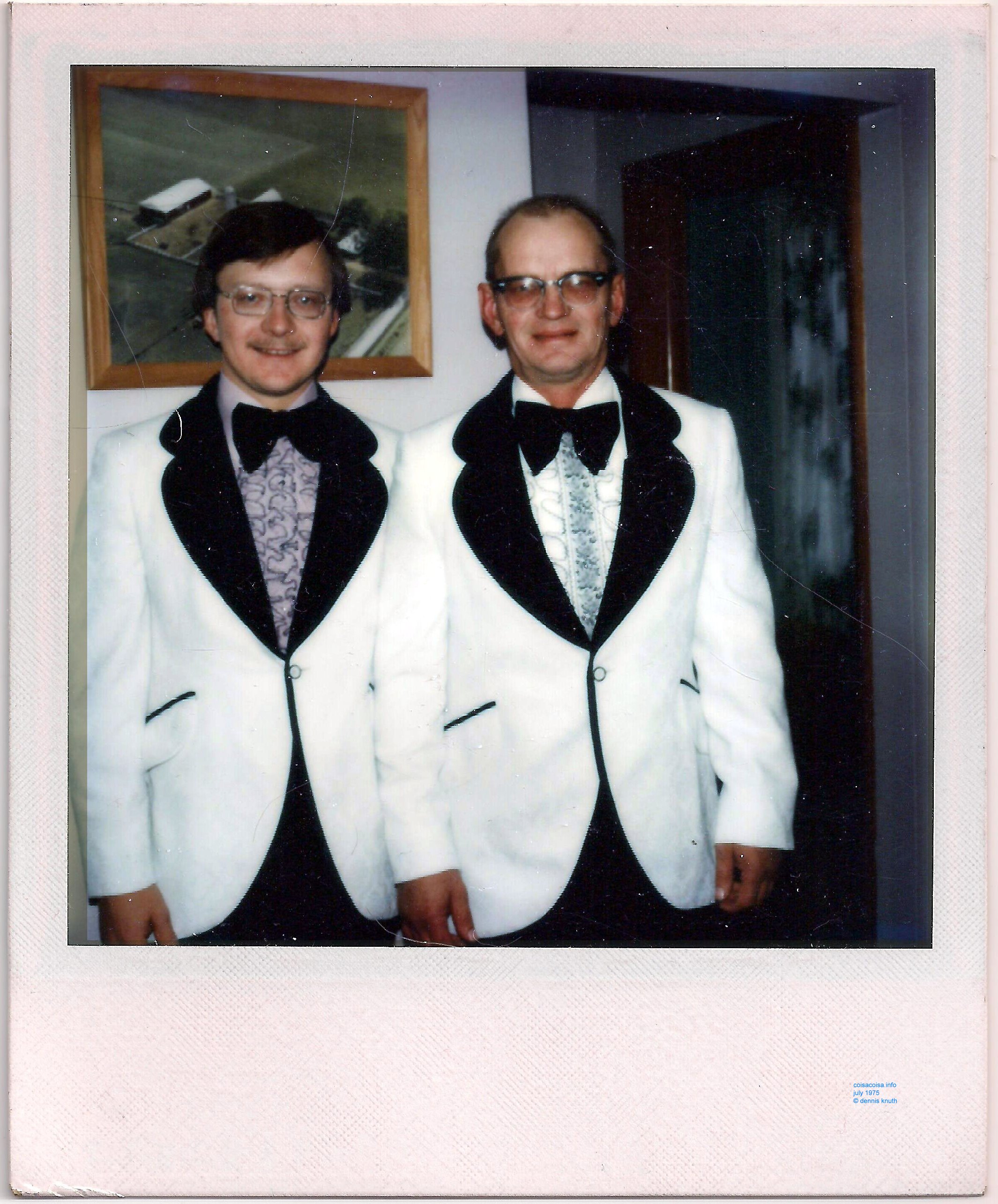 John, the father of the bride and son Dennis Knuth