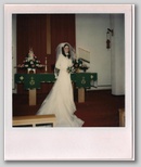 Sherri at the Altar on her wedding day
