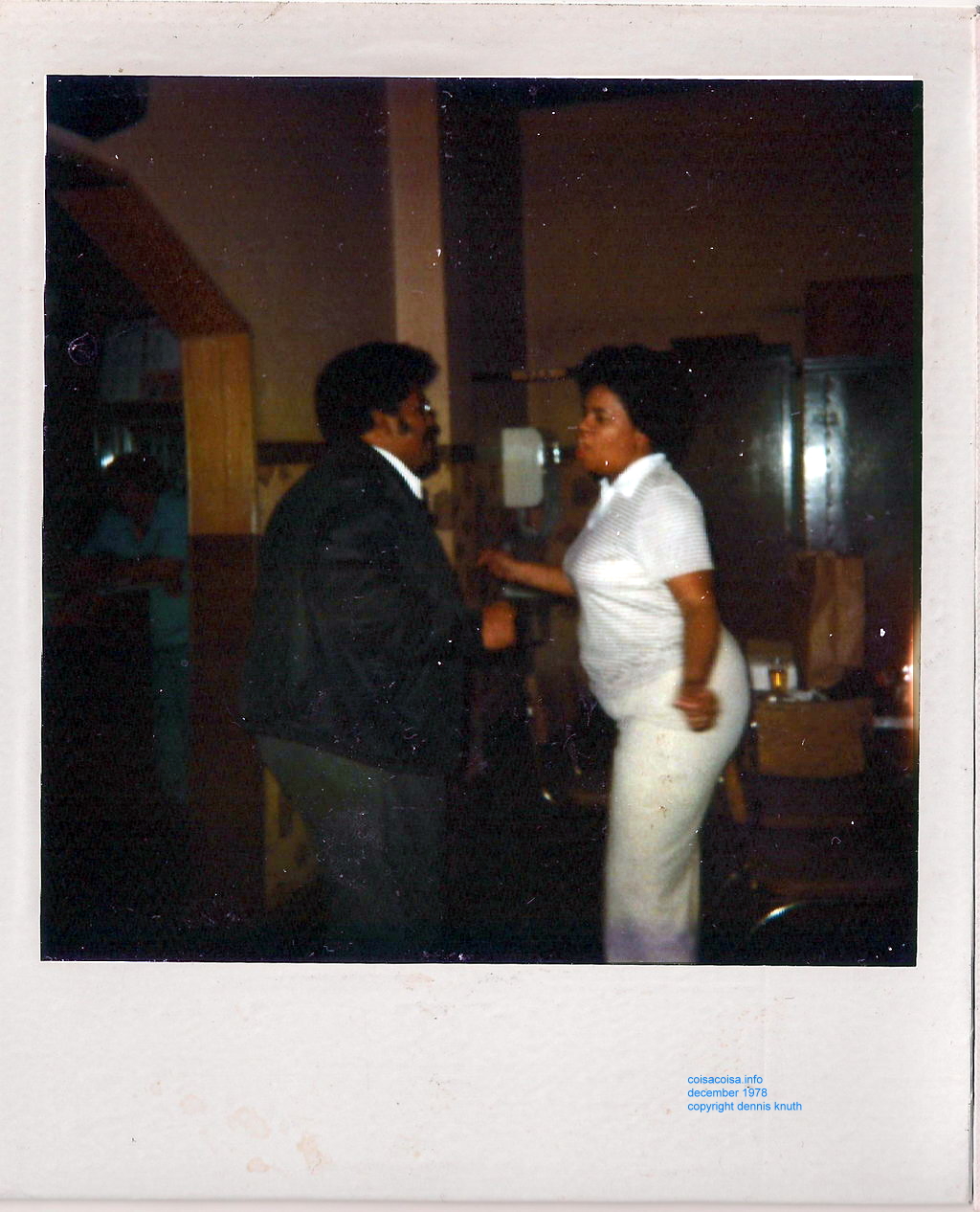 Chester Cavil and wife Yvonne dancing