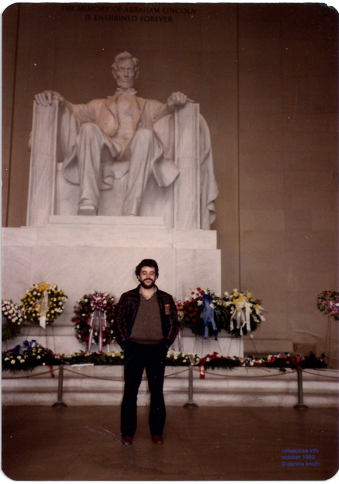 Helton Knuth at the Lincoln Memorial