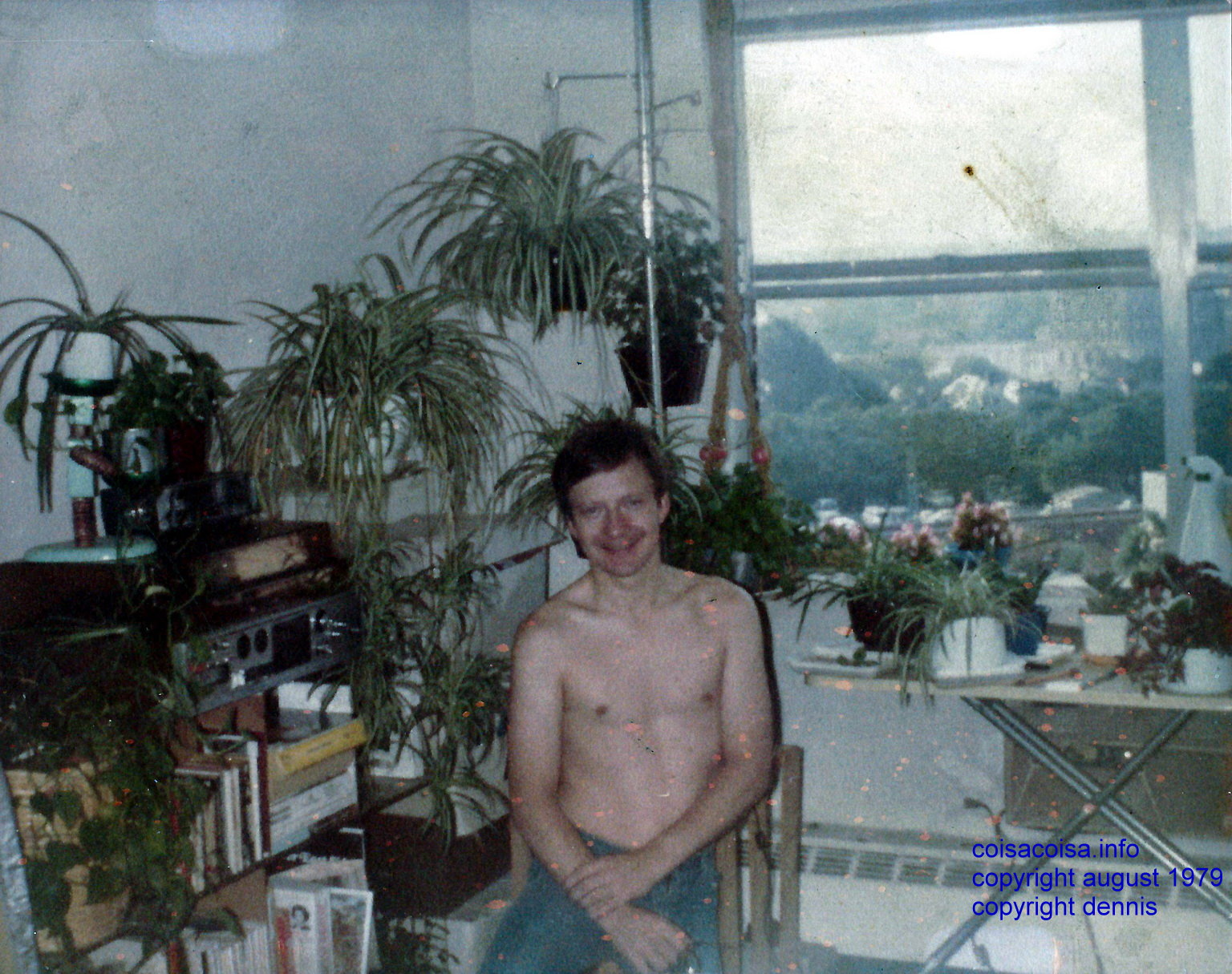 Dennis shirtless in 1981
