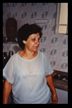 Vicentina in her kitchen