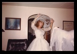 Sharon in her Wedding Dress