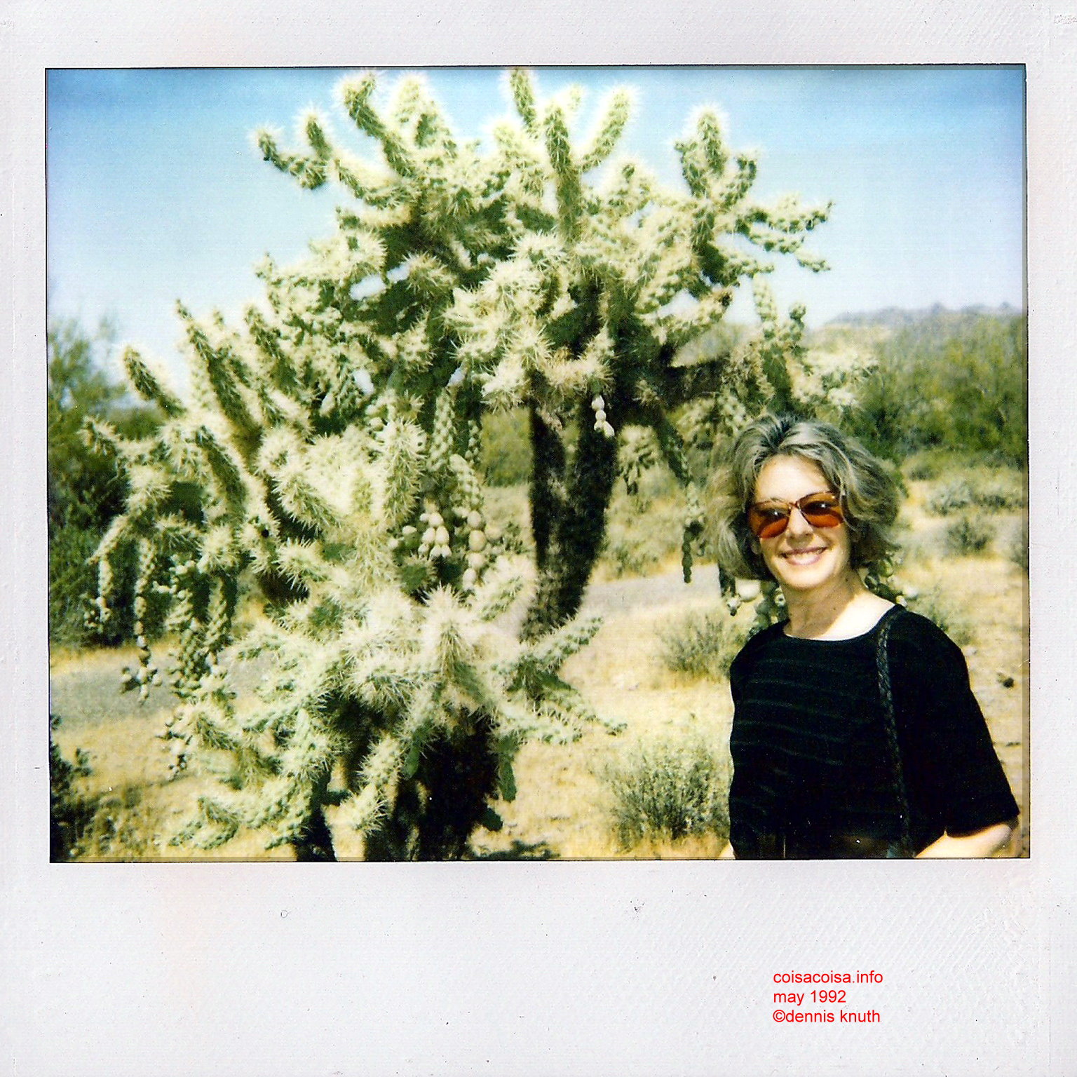 Sonja and a cactus