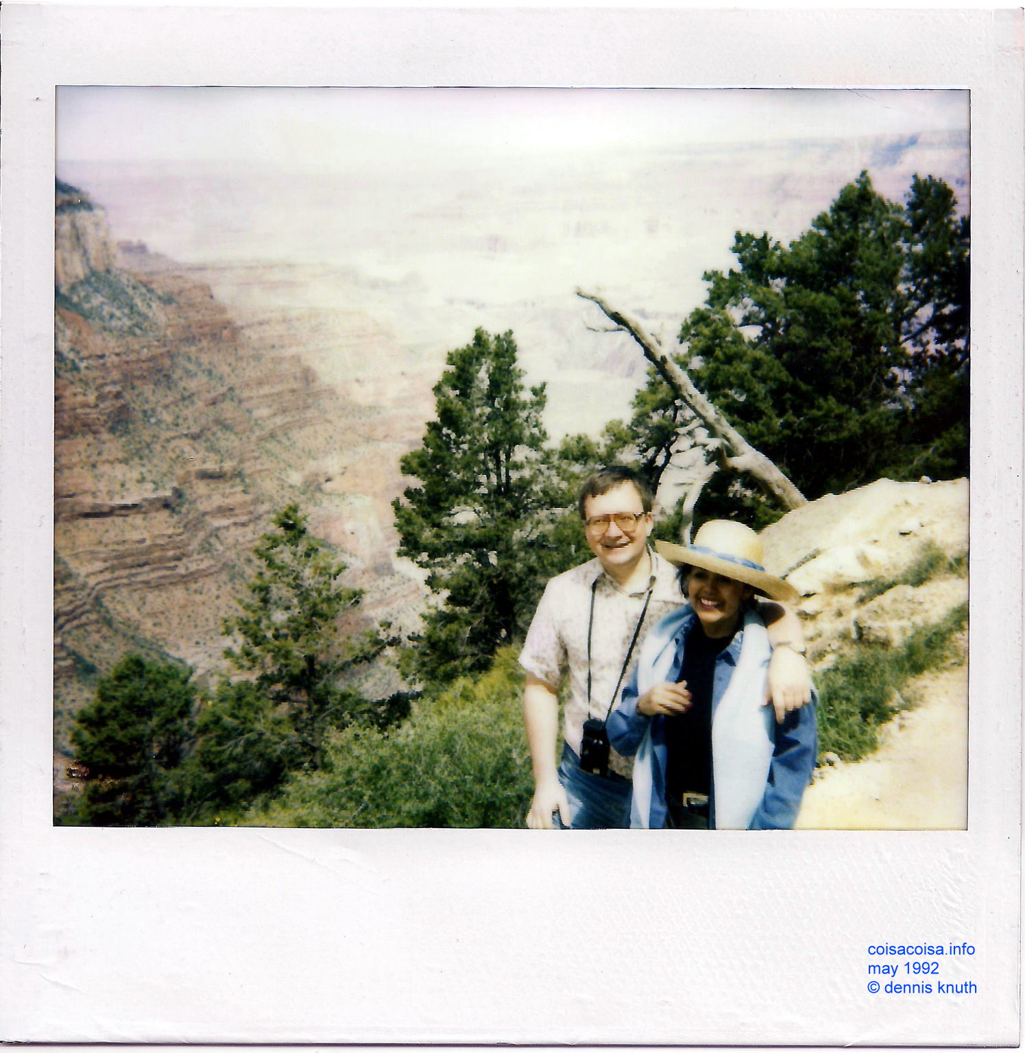 Dennis KNuth and Regina Enter the Grand Canyon
