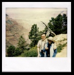 Regina and Dennis Knuth hike down into the Grand Canyon