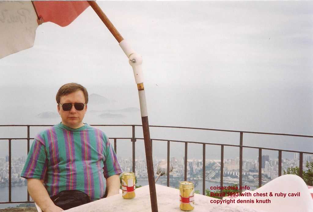 Dennis at the cafe at Christ the redeemer