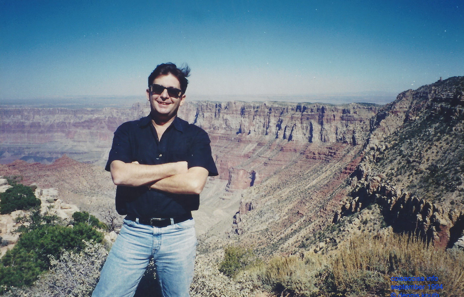 Sergio on the south rim of the Grand Canyon