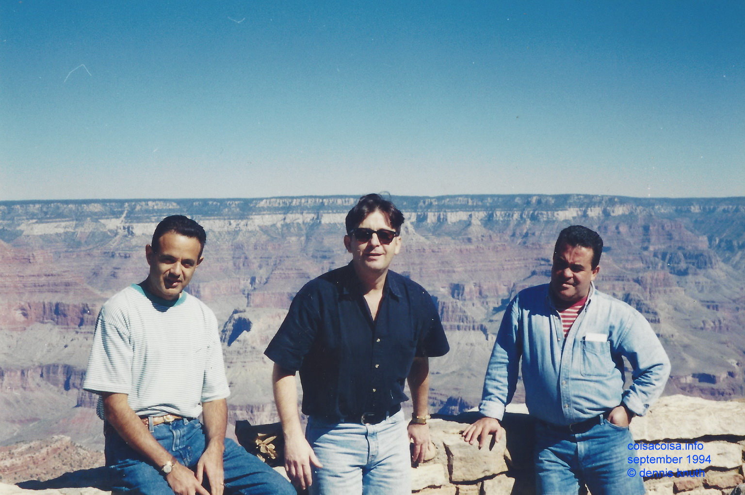Helton, Tom and Sergio on the south rim of the Grand Canyon