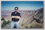 Sergio on the south rim of the Grand Canyon