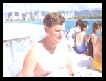 Tom on a schooner just off of Waikiki
