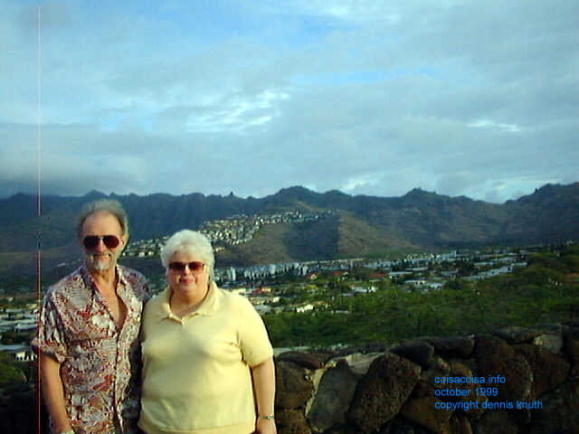 Oahu with Erv and Gloria Mountain View side