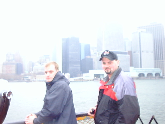 Foggy day with Nathan and Jared