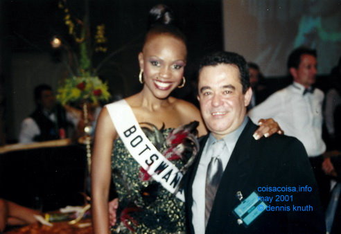 Helton with Miss Botswana