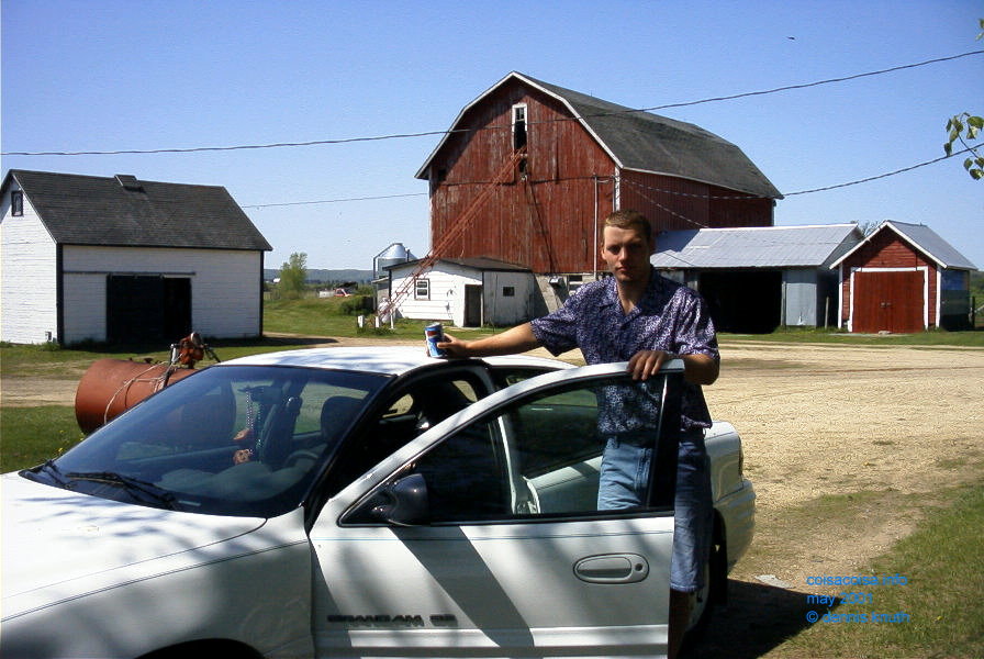 Justin and his Car May 12, 2001
