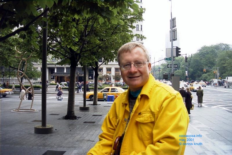 Dennis Knuth near the Plaza Hotel in New York