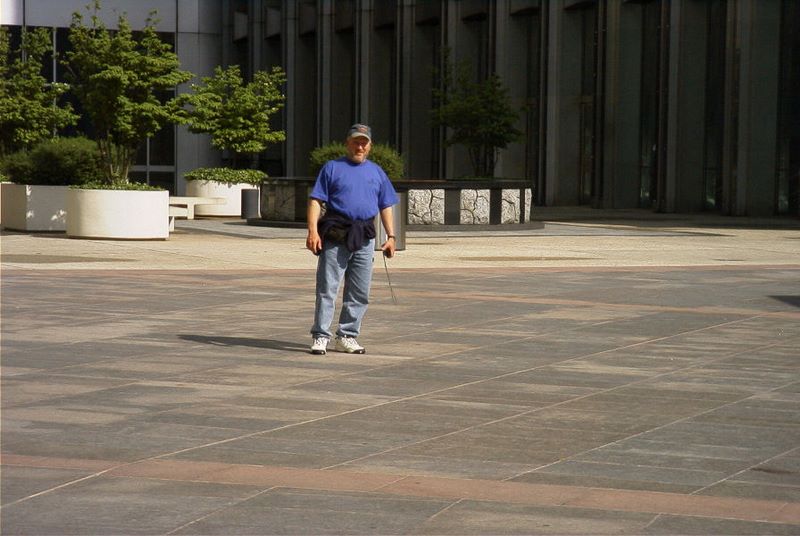 Gary in the World Trade Center Plaza