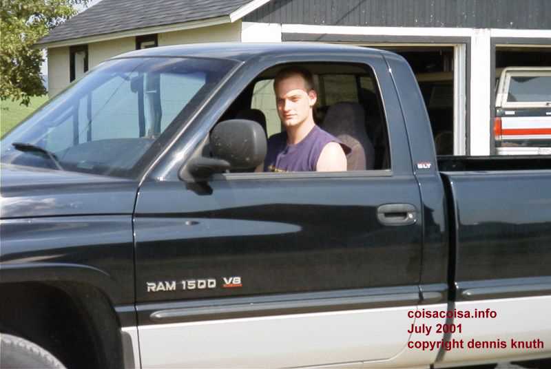 Nathan in his truck