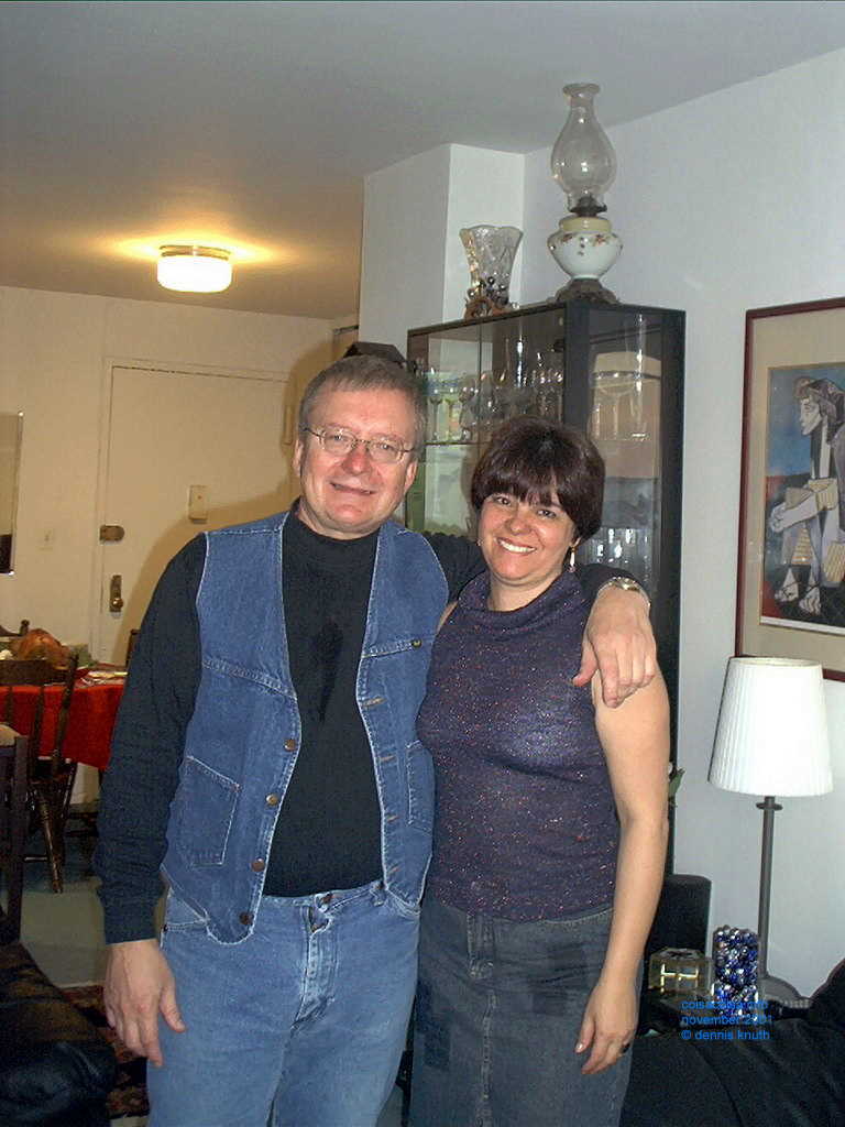 Dennis and Helenice on Turkey Day 2001