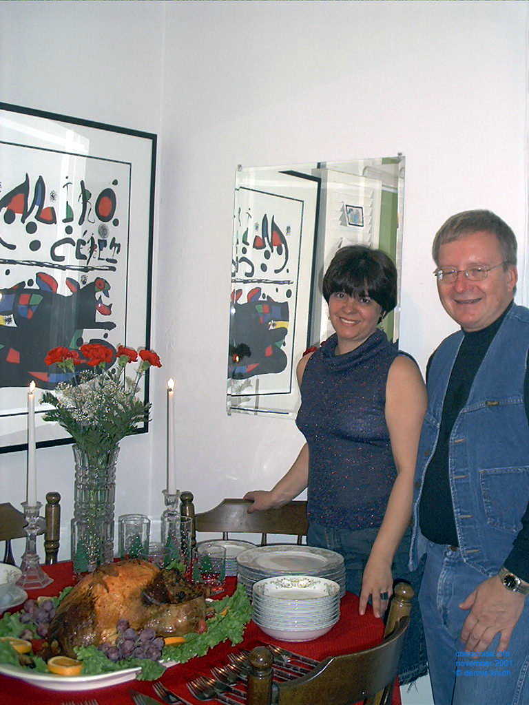 Dennis and Helenice on Thanksgiving day 2001