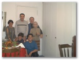 Thanksgiving 2001 - at Helton and Dennis' Raphael, Olga, Ricardo, Helenice, Heloisa -Turkey Day