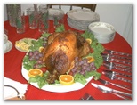 The turkey was a hit with guests