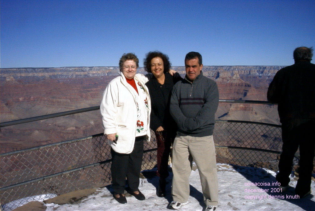 Ruth, Janine and Helton at the Grand Canyon