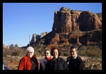 The gang at red rock country in Sedona Arizona