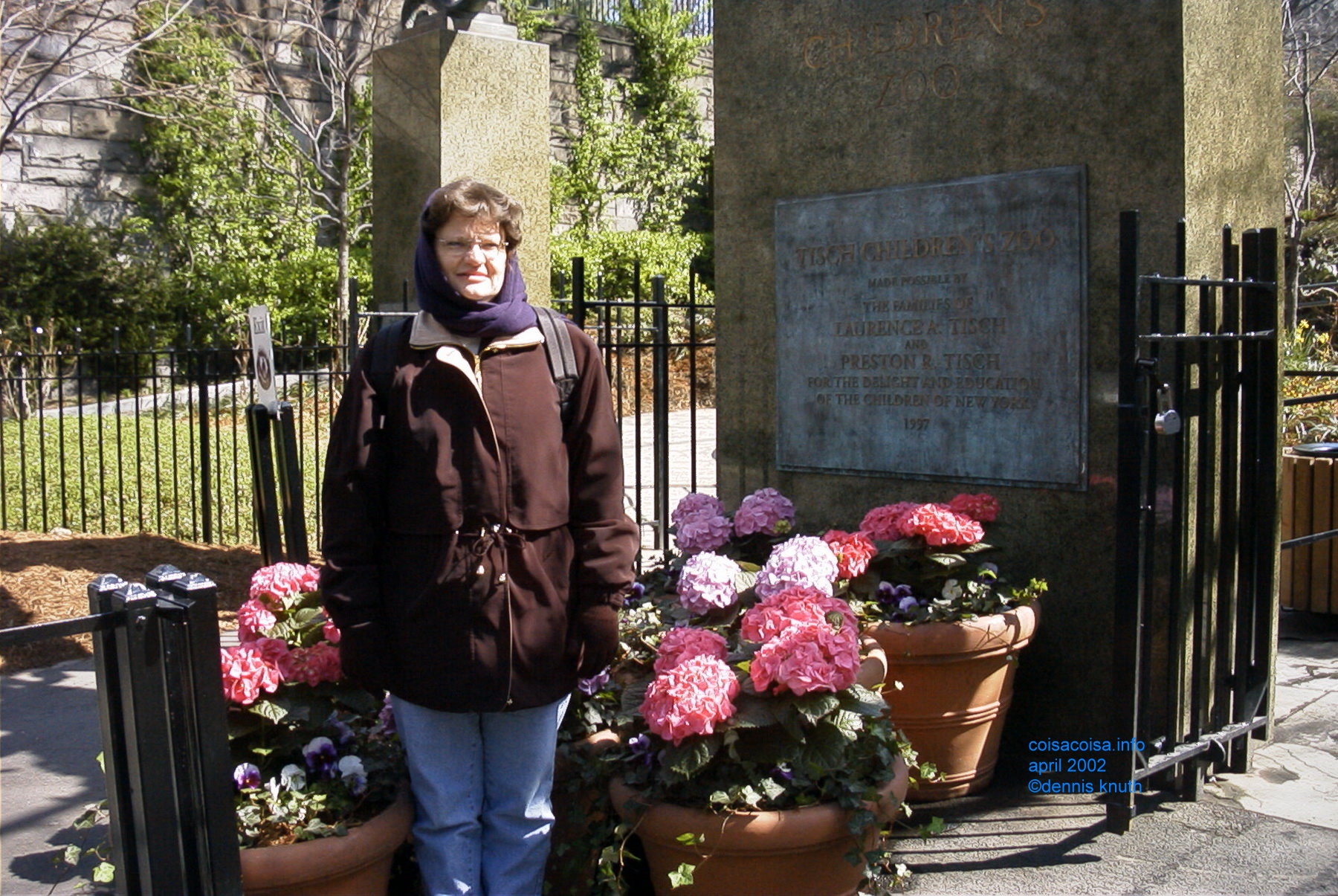 Sherri with Hydrangeas in the Park
