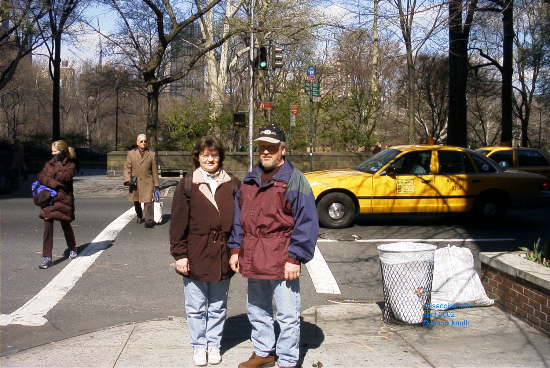 Crossing Fifth Avenue in the Springtime in 2002