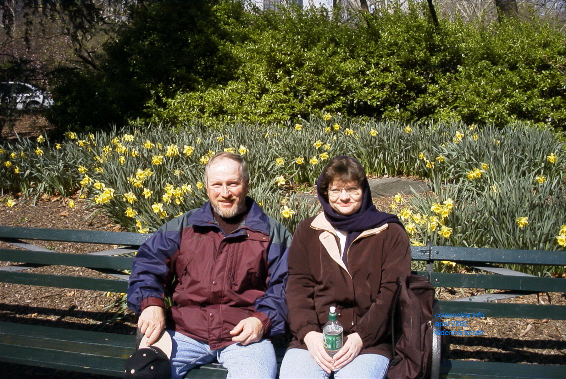 Central park at 5th Avenue springtime flowers