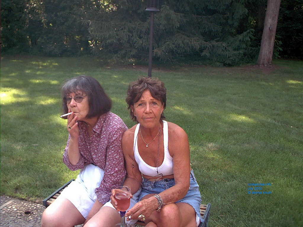 Jeanette Grams Ayres and Elvera Grams Biesecker, sisters