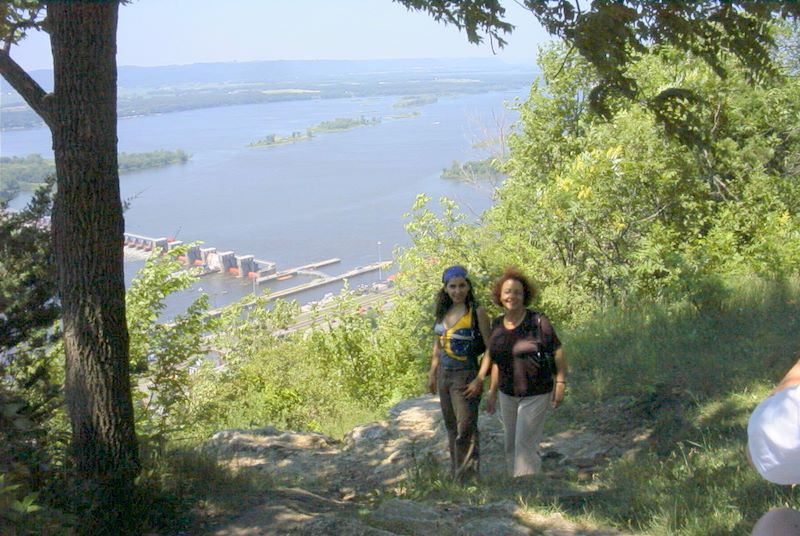 Janine and Silesia at the Alma Dam