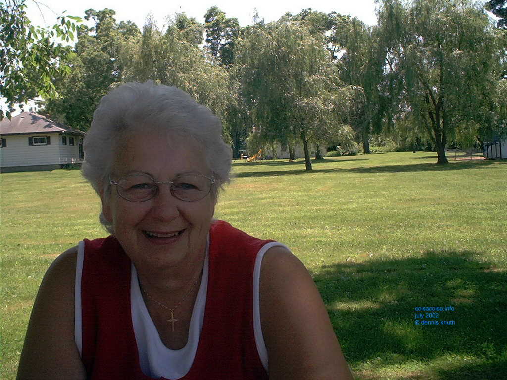 Ardith Knuth in 2002 in Augusta Wisconsin