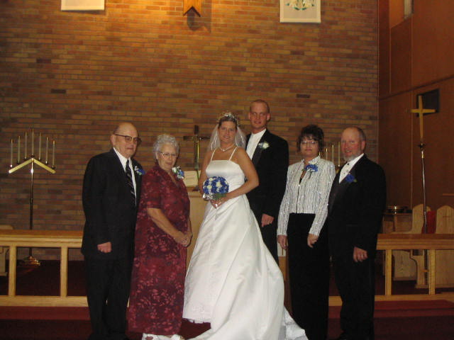 Mother Father Grandfather Grandmother and newly weds