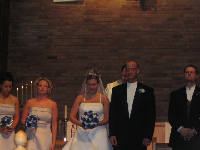 Kelly and Nathan presented as Mr and Mrs
