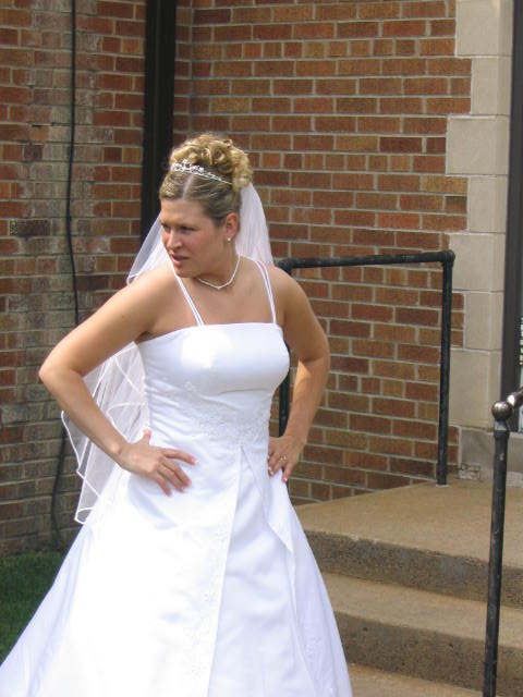 The bride gets impatient