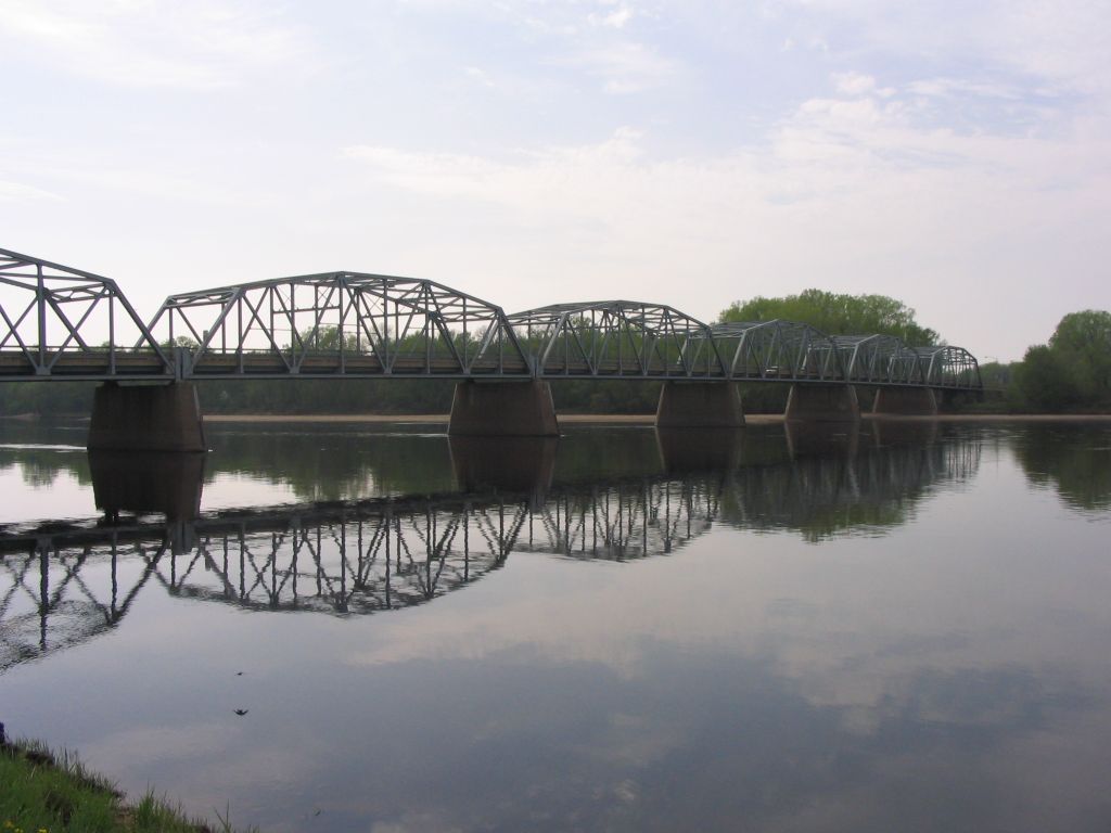 The cantilever bridge in Durand Wisconsin