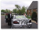 Kelly and Nathan's Just Married car